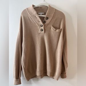 Lunya Cozy Cotton Silk Pocket Henley